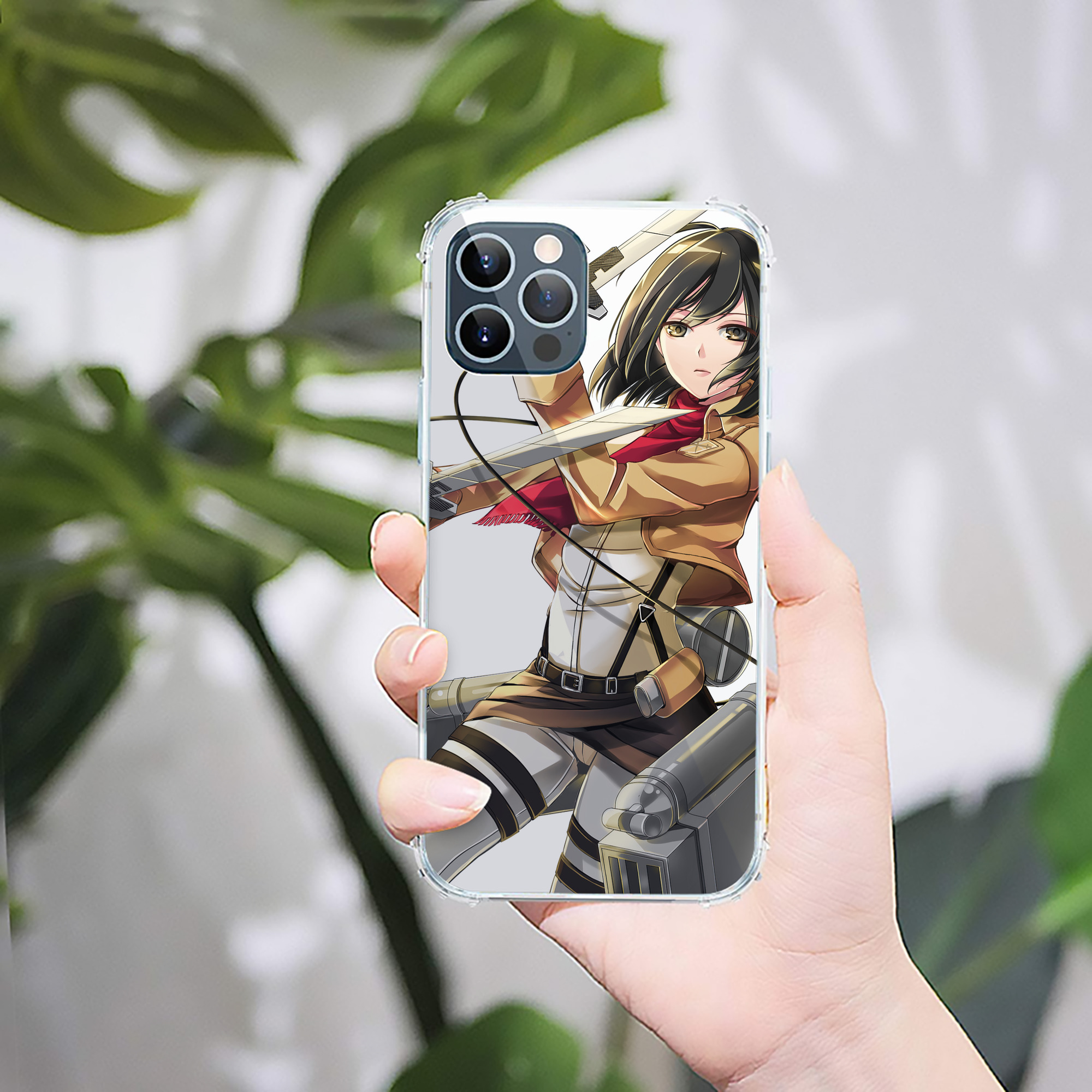 （画像用） 進撃の巨人 Attack on Titan 【iPhone 12シリーズ対応】透明スマホケース（クリアソフトケース）